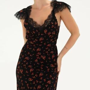 NWT Rumored Frontier Maxi dress Spanish Poppy floral